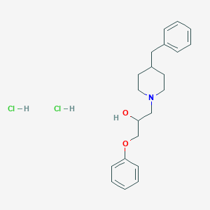 molecular formula C21H29Cl2NO2 B4083799 1-(4-benzyl-1-piperidinyl)-3-phenoxy-2-propanol dihydrochloride 