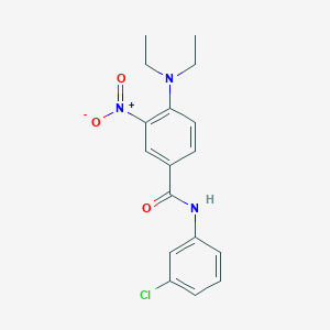 molecular formula C17H18ClN3O3 B4083802 N-(3-chlorophenyl)-4-(diethylamino)-3-nitrobenzamide 