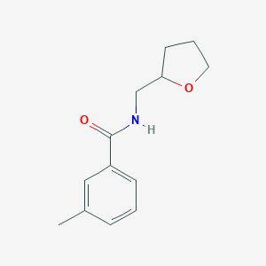 molecular formula C13H17NO2 B408382 Benzamide, N-tetrahydrofurfuryl-3-methyl- 