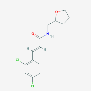 molecular formula C14H15Cl2NO2 B408383 3-(2,4-dichlorophenyl)-N-(tetrahydro-2-furanylmethyl)acrylamide 