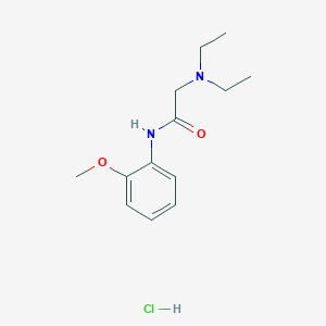 molecular formula C13H21ClN2O2 B4083834 N~2~,N~2~-diethyl-N~1~-(2-methoxyphenyl)glycinamide hydrochloride 