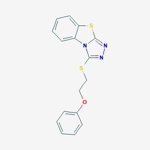 molecular formula C16H13N3OS2 B408384 1-(2-Phenoxyethylsulfanyl)-[1,2,4]triazolo[3,4-b][1,3]benzothiazole CAS No. 301683-84-1