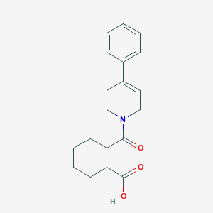molecular formula C19H23NO3 B4083841 2-[(4-phenyl-3,6-dihydro-1(2H)-pyridinyl)carbonyl]cyclohexanecarboxylic acid 