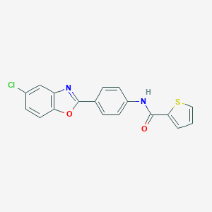 N-[4-(5-chlorobenzooxazol-2-yl)phenyl]thiophene-2-carboxamide