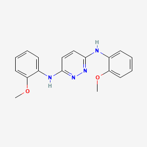 molecular formula C18H18N4O2 B4083874 N,N'-bis(2-methoxyphenyl)-3,6-pyridazinediamine 