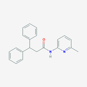 molecular formula C21H20N2O B408395 N-(6-methylpyridin-2-yl)-3,3-diphenylpropanamide CAS No. 348607-52-3