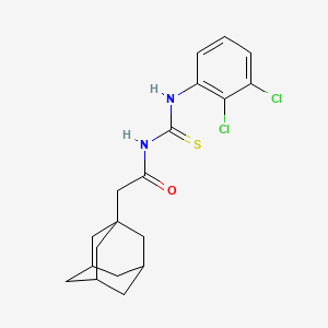 molecular formula C19H22Cl2N2OS B4084001 2-(1-adamantyl)-N-{[(2,3-dichlorophenyl)amino]carbonothioyl}acetamide 