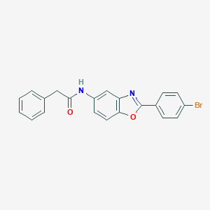 molecular formula C21H15BrN2O2 B408408 N-[2-(4-bromophenyl)-1,3-benzoxazol-5-yl]-2-phenylacetamide 