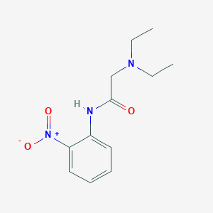 molecular formula C12H17N3O3 B4084086 N~2~,N~2~-diethyl-N~1~-(2-nitrophenyl)glycinamide 
