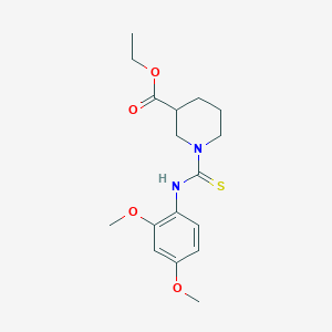 molecular formula C17H24N2O4S B4084118 ethyl 1-{[(2,4-dimethoxyphenyl)amino]carbonothioyl}-3-piperidinecarboxylate 