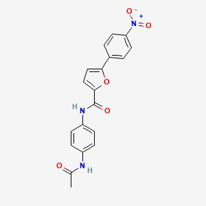 molecular formula C19H15N3O5 B4084139 N-[4-(acetylamino)phenyl]-5-(4-nitrophenyl)-2-furamide 