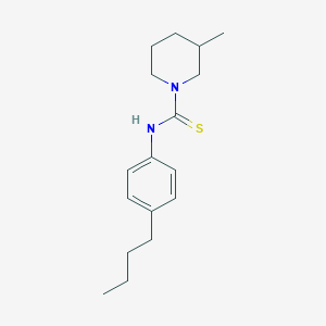 molecular formula C17H26N2S B4084306 N-(4-butylphenyl)-3-methyl-1-piperidinecarbothioamide 