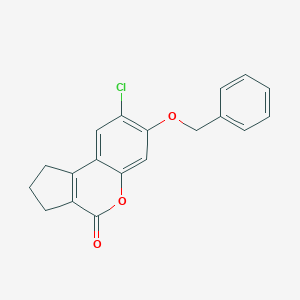 molecular formula C19H15ClO3 B408437 7-(benzyloxy)-8-chloro-2,3-dihydrocyclopenta[c]chromen-4(1H)-one 