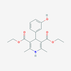 molecular formula C19H23NO5 B408442 Diethyl 4-(3-hydroxyphenyl)-2,6-dimethyl-1,4-dihydropyridine-3,5-dicarboxylate 