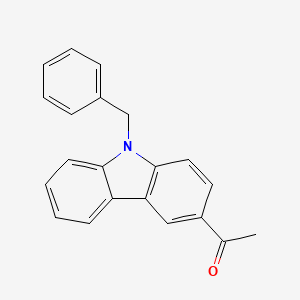molecular formula C21H17NO B4084423 1-(9-benzyl-9H-carbazol-3-yl)ethanone 