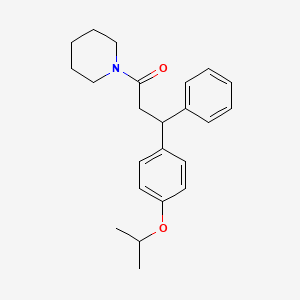 molecular formula C23H29NO2 B4084445 1-[3-(4-isopropoxyphenyl)-3-phenylpropanoyl]piperidine 
