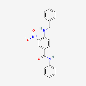 molecular formula C20H17N3O3 B4084449 4-(benzylamino)-3-nitro-N-phenylbenzamide 