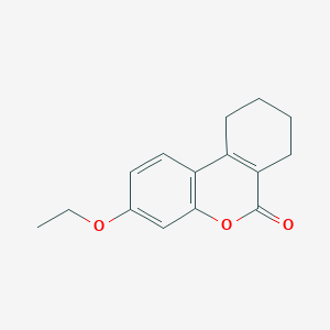 molecular formula C15H16O3 B408446 3-Ethoxy-7,8,9,10-tetrahydro-benzo[c]chromen-6-one 