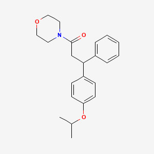 4-[3-(4-isopropoxyphenyl)-3-phenylpropanoyl]morpholine