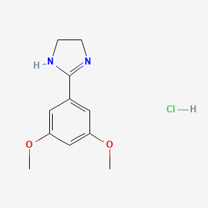 molecular formula C11H15ClN2O2 B4084661 2-(3,5-dimethoxyphenyl)-4,5-dihydro-1H-imidazole hydrochloride 