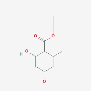 molecular formula C12H18O4 B4084698 tert-butyl 4-hydroxy-6-methyl-2-oxo-3-cyclohexene-1-carboxylate 