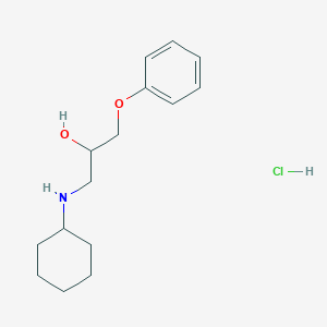 molecular formula C15H24ClNO2 B4084733 1-(cyclohexylamino)-3-phenoxy-2-propanol hydrochloride 