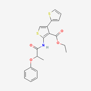 ethyl 5'-[(2-phenoxypropanoyl)amino]-2,3'-bithiophene-4'-carboxylate