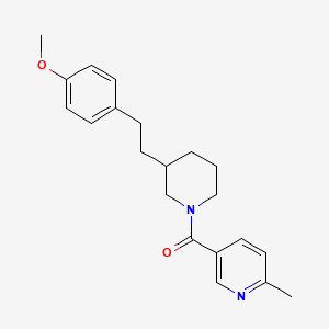 molecular formula C21H26N2O2 B4084743 5-({3-[2-(4-methoxyphenyl)ethyl]-1-piperidinyl}carbonyl)-2-methylpyridine 