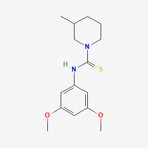 molecular formula C15H22N2O2S B4084749 N-(3,5-dimethoxyphenyl)-3-methyl-1-piperidinecarbothioamide 