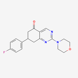 7-(4-fluorophenyl)-2-(4-morpholinyl)-7,8-dihydro-5(6H)-quinazolinone