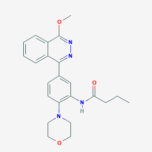 N-[5-(4-methoxy-1-phthalazinyl)-2-(4-morpholinyl)phenyl]butanamide