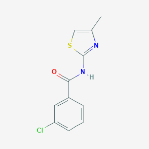 3-chloro-N-(4-methyl-1,3-thiazol-2-yl)benzamide