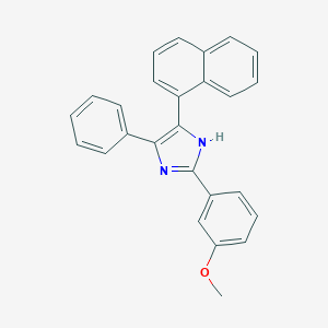 molecular formula C26H20N2O B408484 2-(3-methoxyphenyl)-4-(1-naphthyl)-5-phenyl-1H-imidazole 
