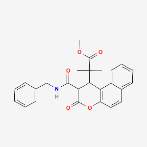methyl 2-{2-[(benzylamino)carbonyl]-3-oxo-2,3-dihydro-1H-benzo[f]chromen-1-yl}-2-methylpropanoate