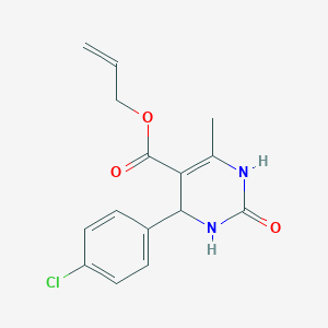 molecular formula C15H15ClN2O3 B408487 Allyl 4-(4-chlorophenyl)-6-methyl-2-oxo-1,2,3,4-tetrahydro-5-pyrimidinecarboxylate CAS No. 314025-60-0