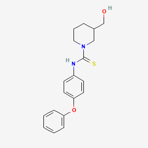 molecular formula C19H22N2O2S B4084884 3-(hydroxymethyl)-N-(4-phenoxyphenyl)-1-piperidinecarbothioamide 