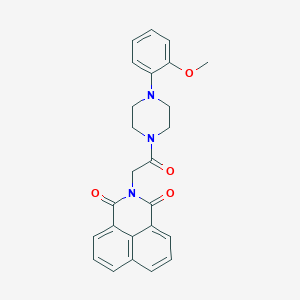 molecular formula C25H23N3O4 B4084908 2-{2-[4-(2-methoxyphenyl)-1-piperazinyl]-2-oxoethyl}-1H-benzo[de]isoquinoline-1,3(2H)-dione 