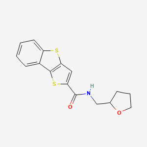 molecular formula C16H15NO2S2 B4084940 N-(tetrahydro-2-furanylmethyl)thieno[3,2-b][1]benzothiophene-2-carboxamide 