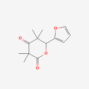 molecular formula C13H16O4 B4084977 6-(2-furyl)-3,3,5,5-tetramethyldihydro-2H-pyran-2,4(3H)-dione 
