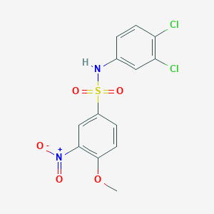 N-(3,4-dichlorophenyl)-4-methoxy-3-nitrobenzenesulfonamide
