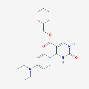 Cyclohexylmethyl 4-[4-(diethylamino)phenyl]-6-methyl-2-oxo-1,2,3,4-tetrahydro-5-pyrimidinecarboxylate