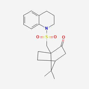 molecular formula C19H25NO3S B4085013 1-[(3,4-dihydro-1(2H)-quinolinylsulfonyl)methyl]-7,7-dimethylbicyclo[2.2.1]heptan-2-one 