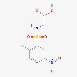 molecular formula C9H10N2O6S B4085056 N-[(2-methyl-5-nitrophenyl)sulfonyl]glycine 