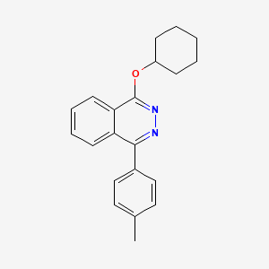 molecular formula C21H22N2O B4085074 1-(cyclohexyloxy)-4-(4-methylphenyl)phthalazine 
