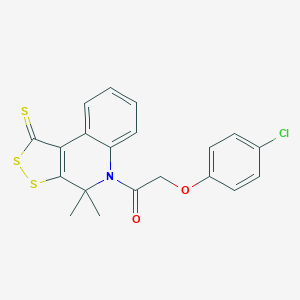 5-[(4-chlorophenoxy)acetyl]-4,4-dimethyl-4,5-dihydro-1H-[1,2]dithiolo[3,4-c]quinoline-1-thione