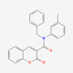 molecular formula C24H19NO3 B4085093 N-benzyl-N-(3-methylphenyl)-2-oxo-2H-chromene-3-carboxamide 