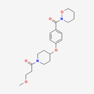 2-(4-{[1-(3-methoxypropanoyl)-4-piperidinyl]oxy}benzoyl)-1,2-oxazinane