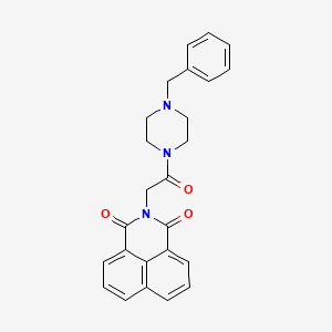molecular formula C25H23N3O3 B4085112 2-[2-(4-benzyl-1-piperazinyl)-2-oxoethyl]-1H-benzo[de]isoquinoline-1,3(2H)-dione 