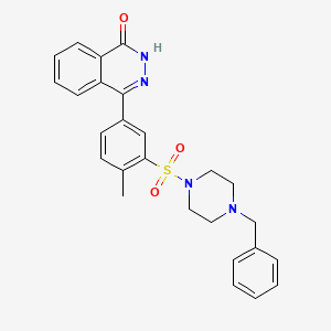 4-{3-[(4-benzyl-1-piperazinyl)sulfonyl]-4-methylphenyl}-1(2H)-phthalazinone