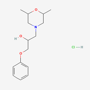 molecular formula C15H24ClNO3 B4085179 1-(2,6-dimethyl-4-morpholinyl)-3-phenoxy-2-propanol hydrochloride 